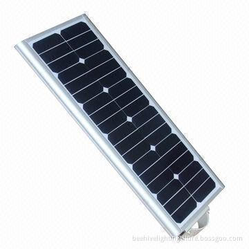 High-effect Solar LED Streetlight, All-in-one, 30W Power, -30 to 70°C Working Temperature